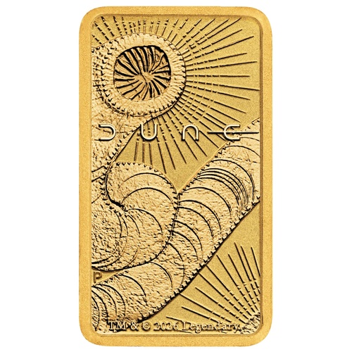 DUNE - Perth Mint 1g Fine Gold Minted Bar