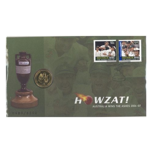 Howzat! Australia Wins The Ashes 2006-07 Stamps & $1 Coin PNC