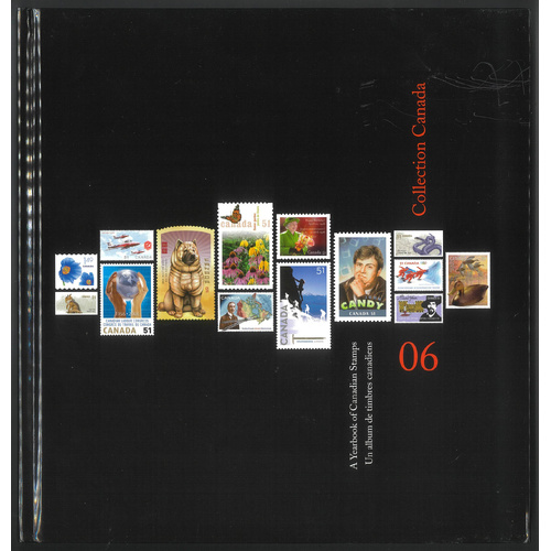 Canada 2006 Annual Stamp Hardcover Yearbook Complete with All Mint Stamps