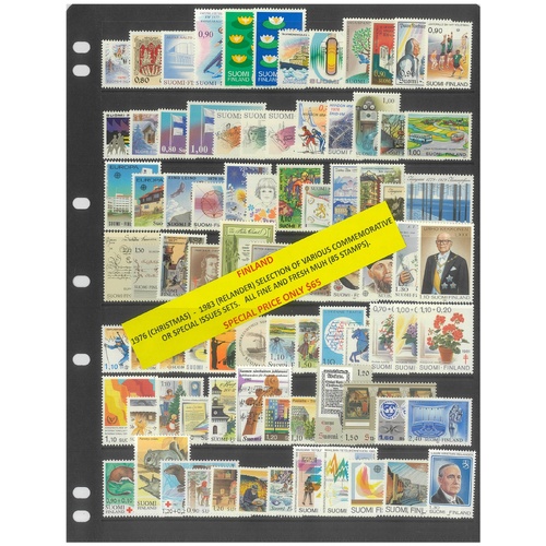 Finland 1976-83 Selection of Various Commemorative Sets 85 Stamps MUH #491