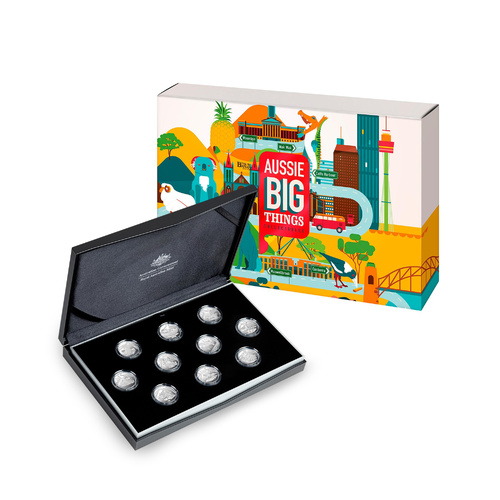 Australia 2023 Aussie Big Things Silver Proof 10-Coin Collection