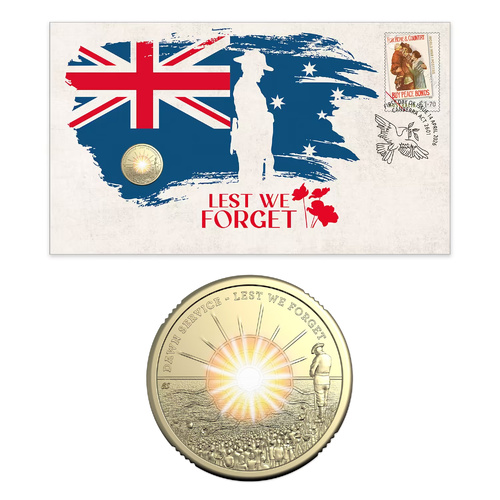 Australia 2026 ANZAC Day Preparing for Peace Lest We Forget Dawn Service $2 PNC