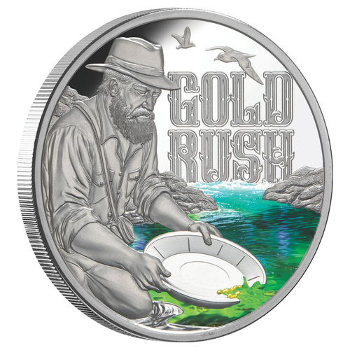 Niue 2026 $1 Gold Rush 1oz Silver Proof Coin