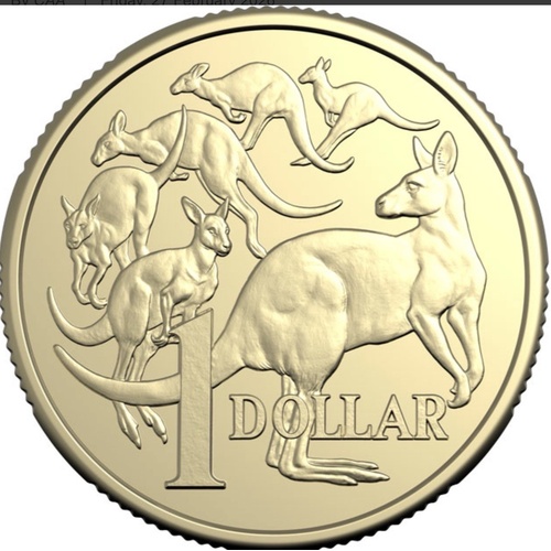 Australia 2026 $1 Mob of 6 Roos UNC Coin Loose