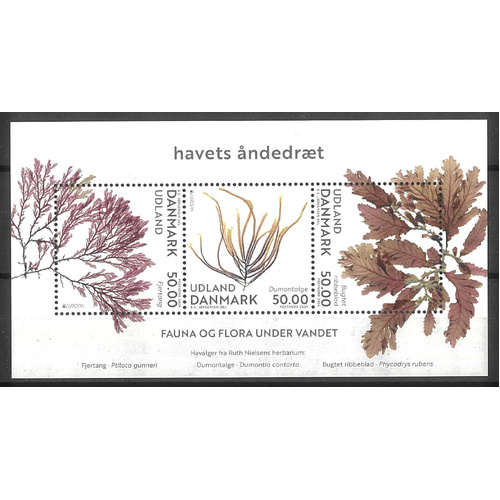 Denmark 2024 Underwater Flora & Fauna - Europa Mini Sheet MUH