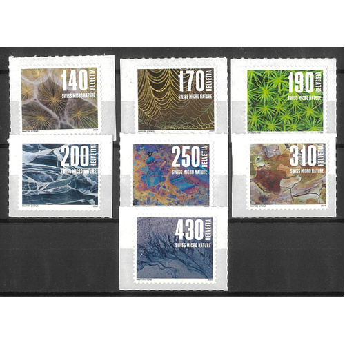 Switzerland 2024 Designs from Nature 6 Definitive Stamps Self-adhesive MUH