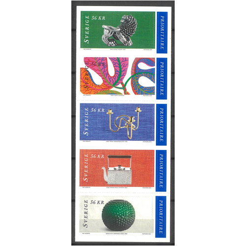 Sweden 2024 Design Classics Strip of 5 Stamps Self-adhesive Mint Unhinged