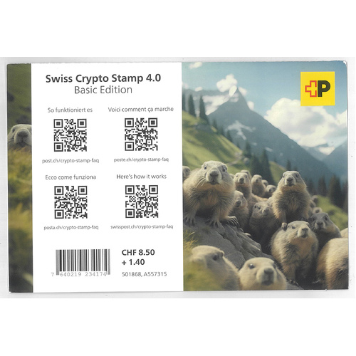 Switzerland 2024 “Marmi” Crypto Stamps 4.0 – Basic Edition (Unopened)