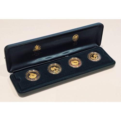 Australia 2000 Sydney Olympics 4 Gold Coin Collection The Pictogram Set