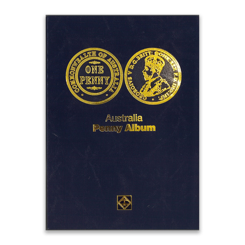 Lighthouse Push‑In Coin Album – Australian Penny 1911-1961 (Dansco Style)