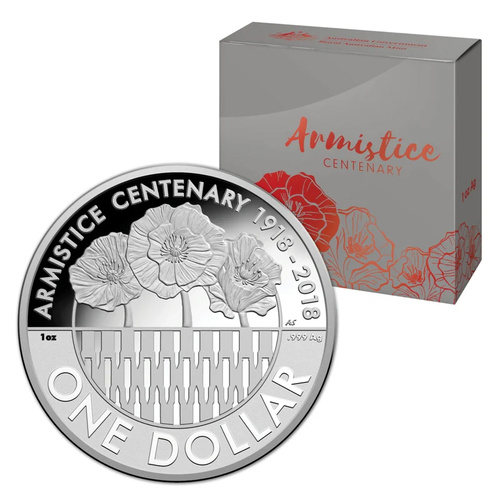 Australia 2018 $1 Armistice Centenary 1oz Silver Proof Coin