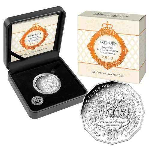 Australia 2013 50c Prince George Firstborn of Duke & Duchess of Cambridge Silver Proof