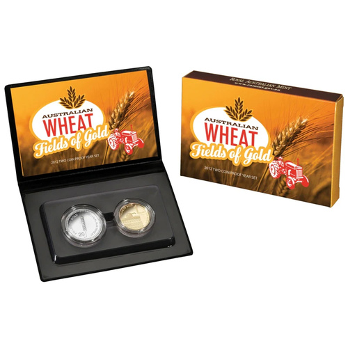 Australia 2012 Wheat Two Coin Proof Year Set
