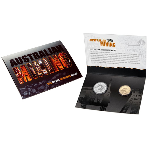 Australia 2013 Mining Two Coin UN Year Set