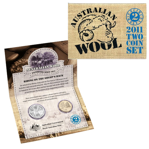 Australia 2011 Wool Two Coin UN Year Set