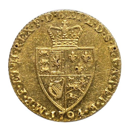 Great Britain 1794 Gold Guinea – ‘Spade’ Type – aVF/VF