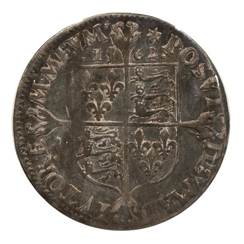England 1562 Sixpence (Sterling Silver) Queen Elizabeth I – Mintmark: Star – VF