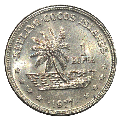 Cocos (Keeling) Islands 1977 – 1 Rupee Coin – UNC