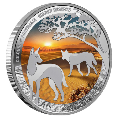 Niue 2026 $1 Colours of Australia Golden Deserts 1oz Silver Proof Coin