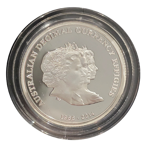 2014 Australian Decimal Effigies $1 Coin Silver Proof Edition – Triple Effigy