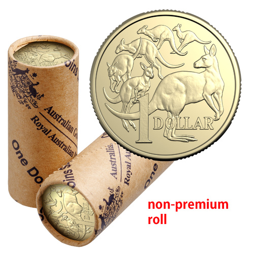 Australia 2026 Non-Premium Roll Mob of Six Roos of $1 Circulating Coin