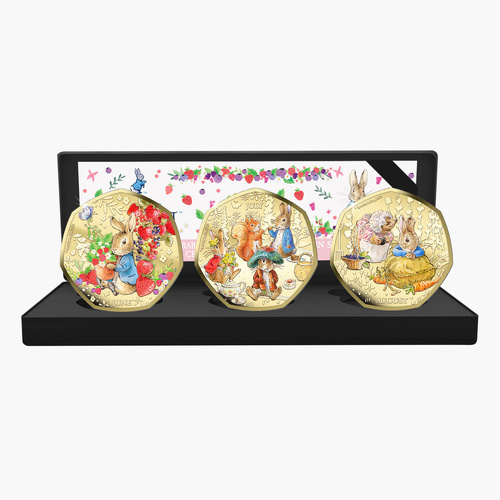 Solomon Islands 2026 50c Peter Rabbit Tales of Summer Limited Edition 3-Coin Set