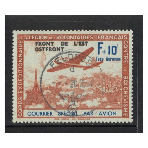 France c1941 French Legion 10f Stamp "Front De L'est Ostfront" Opt CTO 8-4