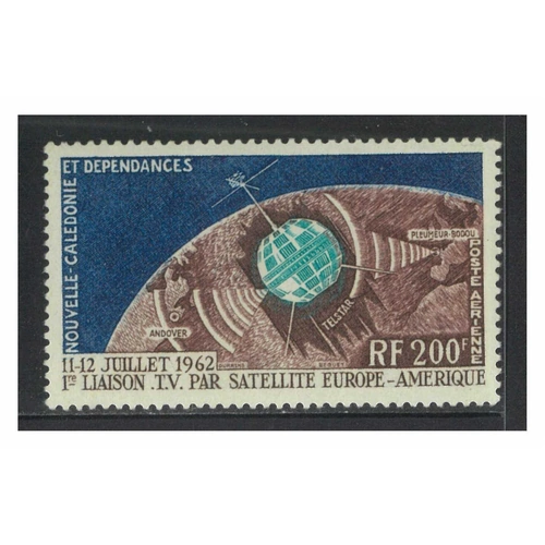 New Caledonia 1962 200f Single Stamp Telstar Air Scott C33 Mint Unhinged 6-17