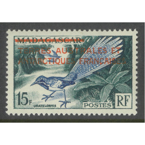 Madagascar 1948 100f Stamp Air with "Terre Adelie" ovpt Scott C54 MUH 6-32