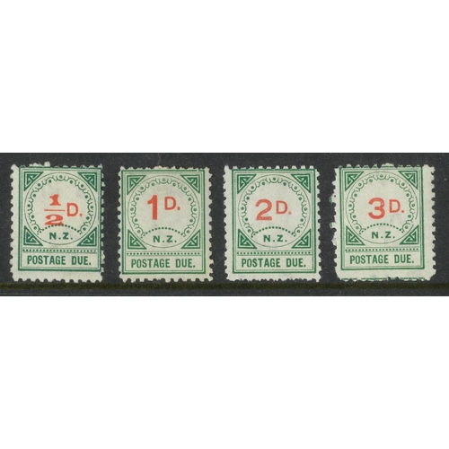 New Zealand Postage Dues 1900 Type II "Large D" Set/4 Stamps SG D9/12 MUH 8-8