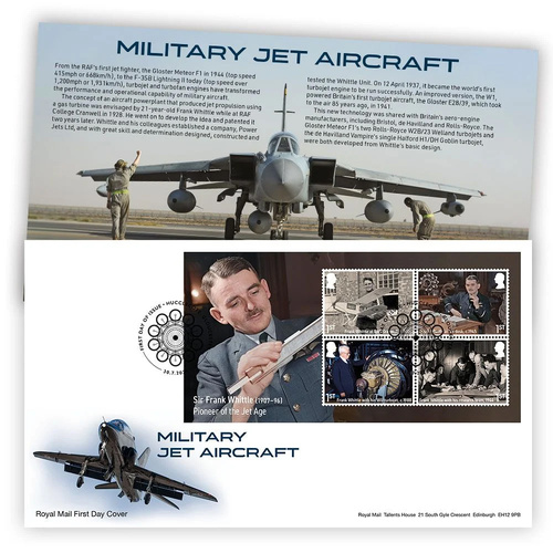 Great Britain 2026 Military Jet Aircraft Mini Sheet on First Day Cover