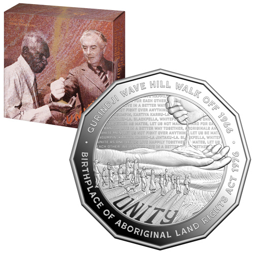 Australia 2026 Wave Hill Walk Off 60th & Aboriginal Land Rights 50th 50c Silver Proof Coin