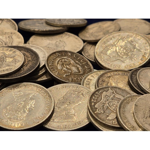 Australia – Mixed 1kg Pre‑decimal Silver Coins (Pre‑Coinage, Mixed Condition)