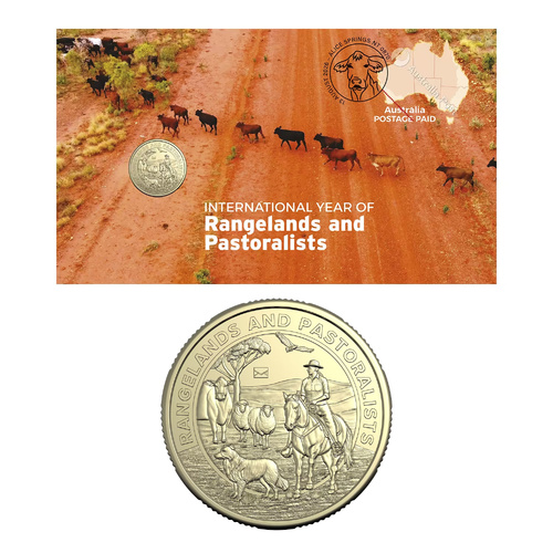 Australia 2026 International Year of Rangelands & Pastoralists $1 Stamp & Coin PNC