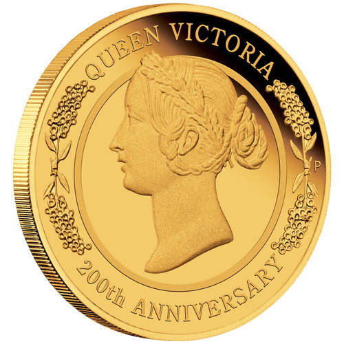 Australia 2019 $25 Queen Victoria 200th Anniversary 1/4oz Gold Proof Coin