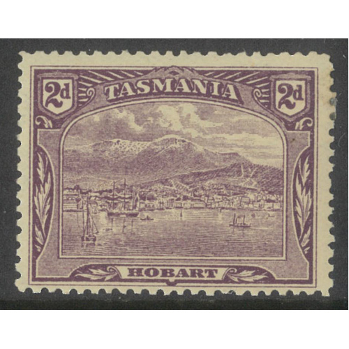 Tasmania 1902 Litho 2d Stamp Reddish Violet p12½ SG239 MLH