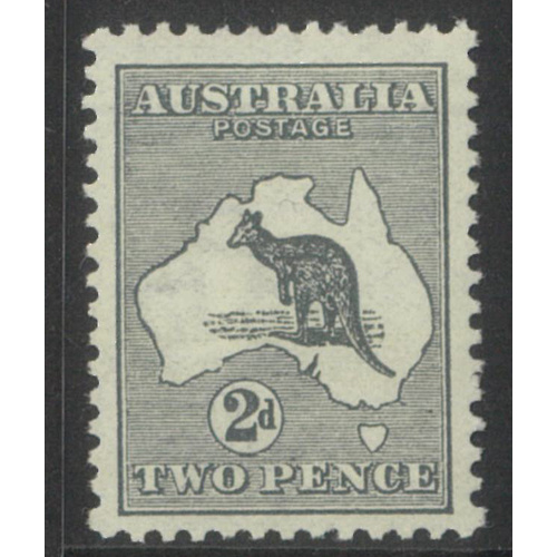 Kangaroo 1st WMK 2d Stamp Grey SG3 Mint Unhinged