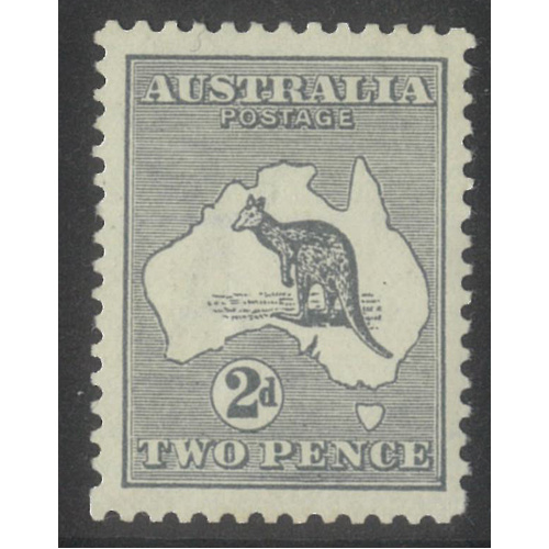 Kangaroo 2nd WMK 2d Stamp Grey SG24 Mint Lightly Hinged