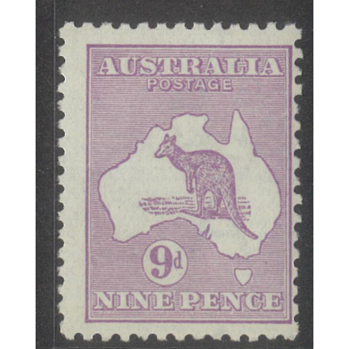 Kangaroo 3rd WMK 9d Stamp Violet SG39 Mint Unhinged