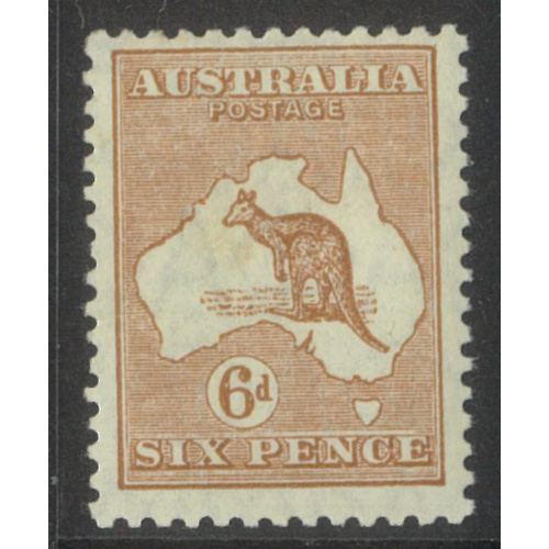 Kangaroo Small Mult WMK 6d Stamp Chestnut SG107 Mint Unhinged