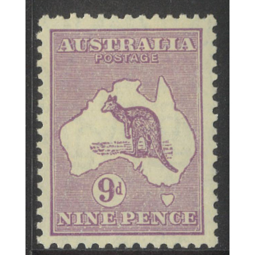 Kangaroo Small Mult WMK 9d Stamp Violet SG108 Mint Unhinged