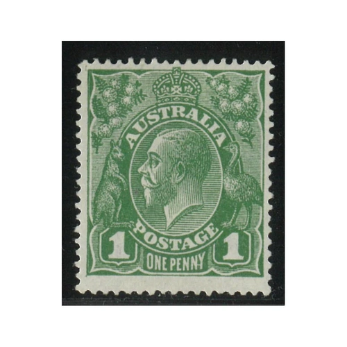 Australia KGV Stamp Single Crown WMK 1d Green "NY Joined" Variety SG76d MLH