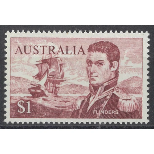 Australia 1973 Flinders $1 Stamp Perf 15x14 SG 401c Mint Unhinged