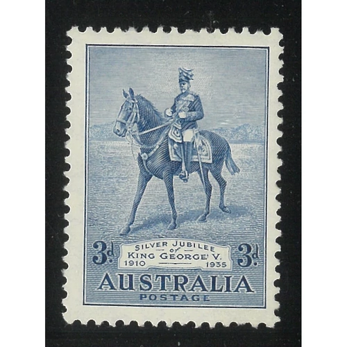 Australia 1935 Silver Jubilee 3d Stamp With "Apostrophe" Flaw SG157a BW167Ah MUH