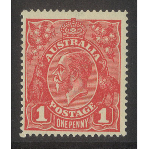 Australia KGV Stamp Single Crown WMK 1d Die III SG53 MUH