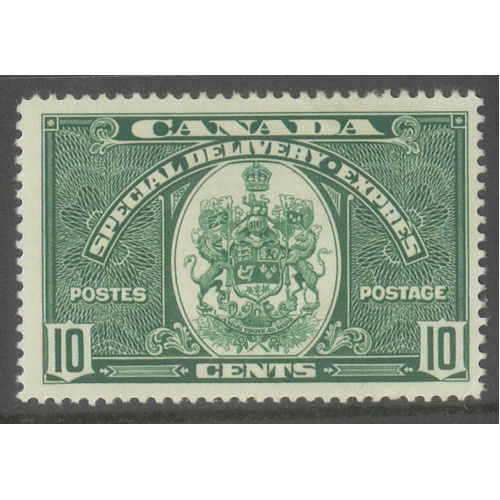 Canada 1938 Special Delivery 10c Green Stamp SG S9 MVLH #4-9