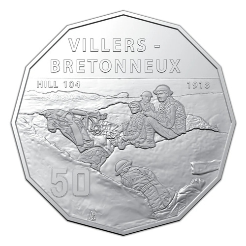Australia 2018 The Battle of Villers - Bretonneux 50c UNC Coin in Card