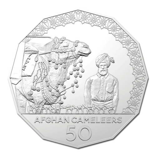 Australia 2020 Afghan Cameleers Inland Transport 50c UNC Coin in Card