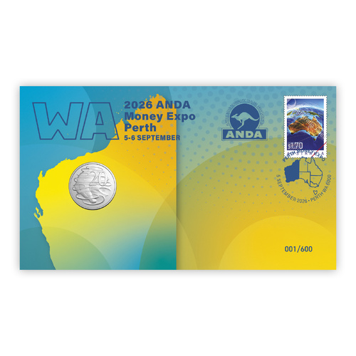 Australia 2026 Perth ANDA Show State Series WA Privy Mark 20c Coin PNC