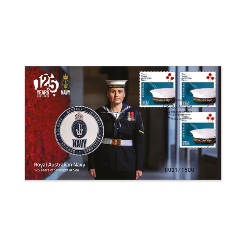 Australia 2026 Navy 125 Years Medallion Cover
